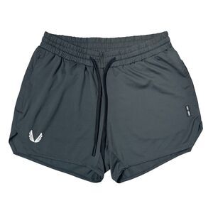 ASRV Aerosilver 5" Linerless Short Size M Gray Logo Running Training DSG-0993